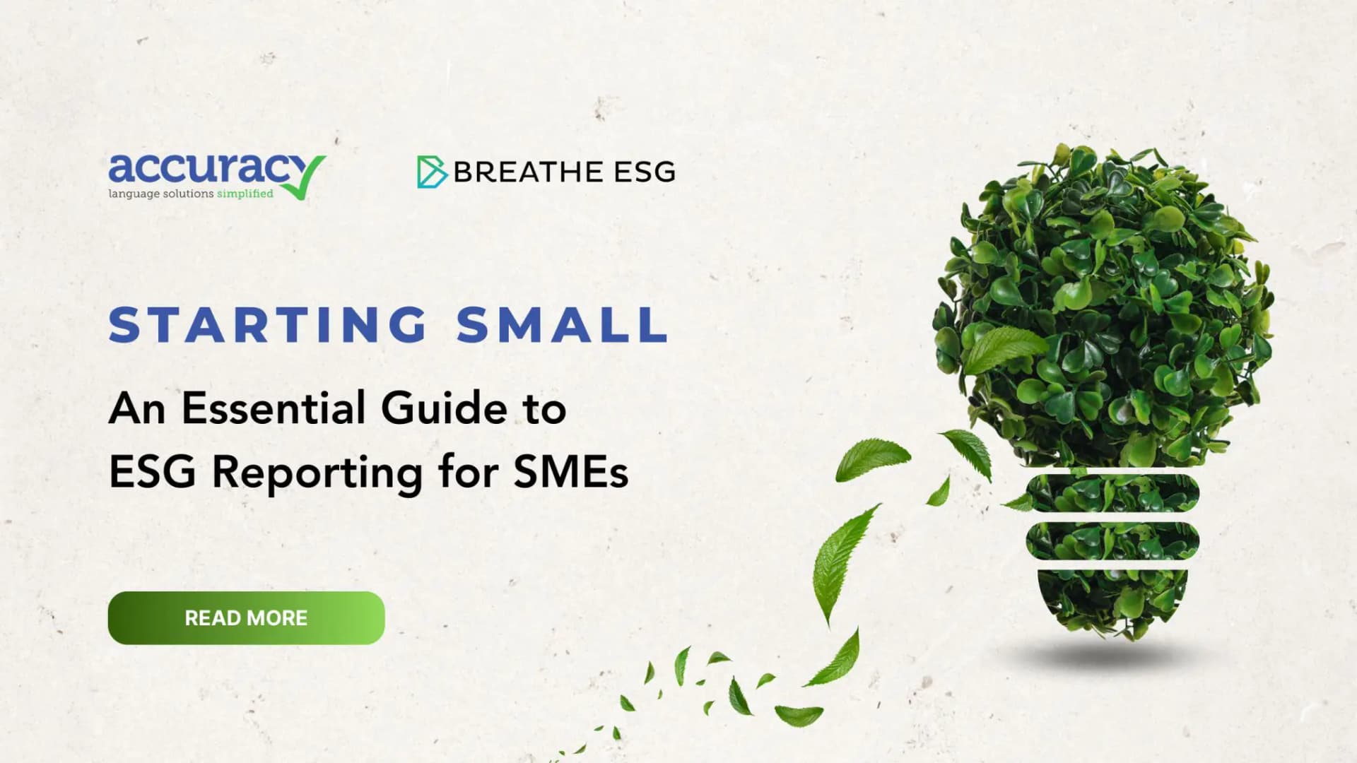 Starting Small: An Essential Guide to ESG Reporting for SMEs