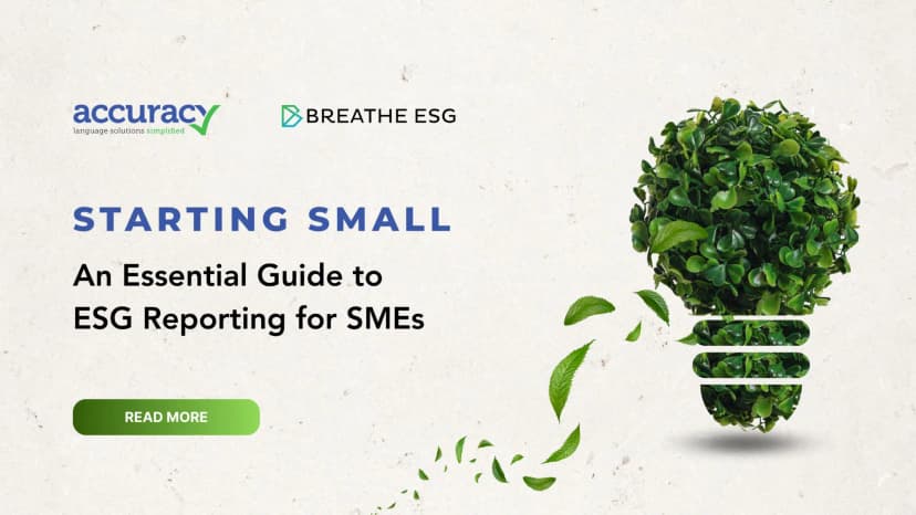 Starting Small: An Essential Guide to ESG Reporting for SMEs