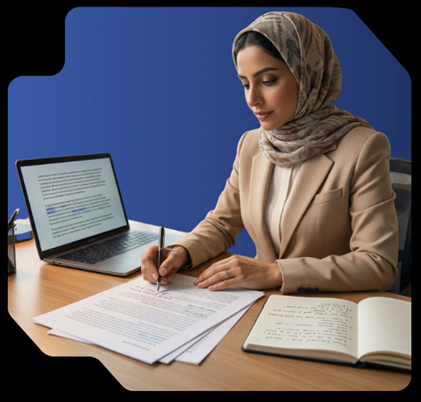 Document formatting illustration