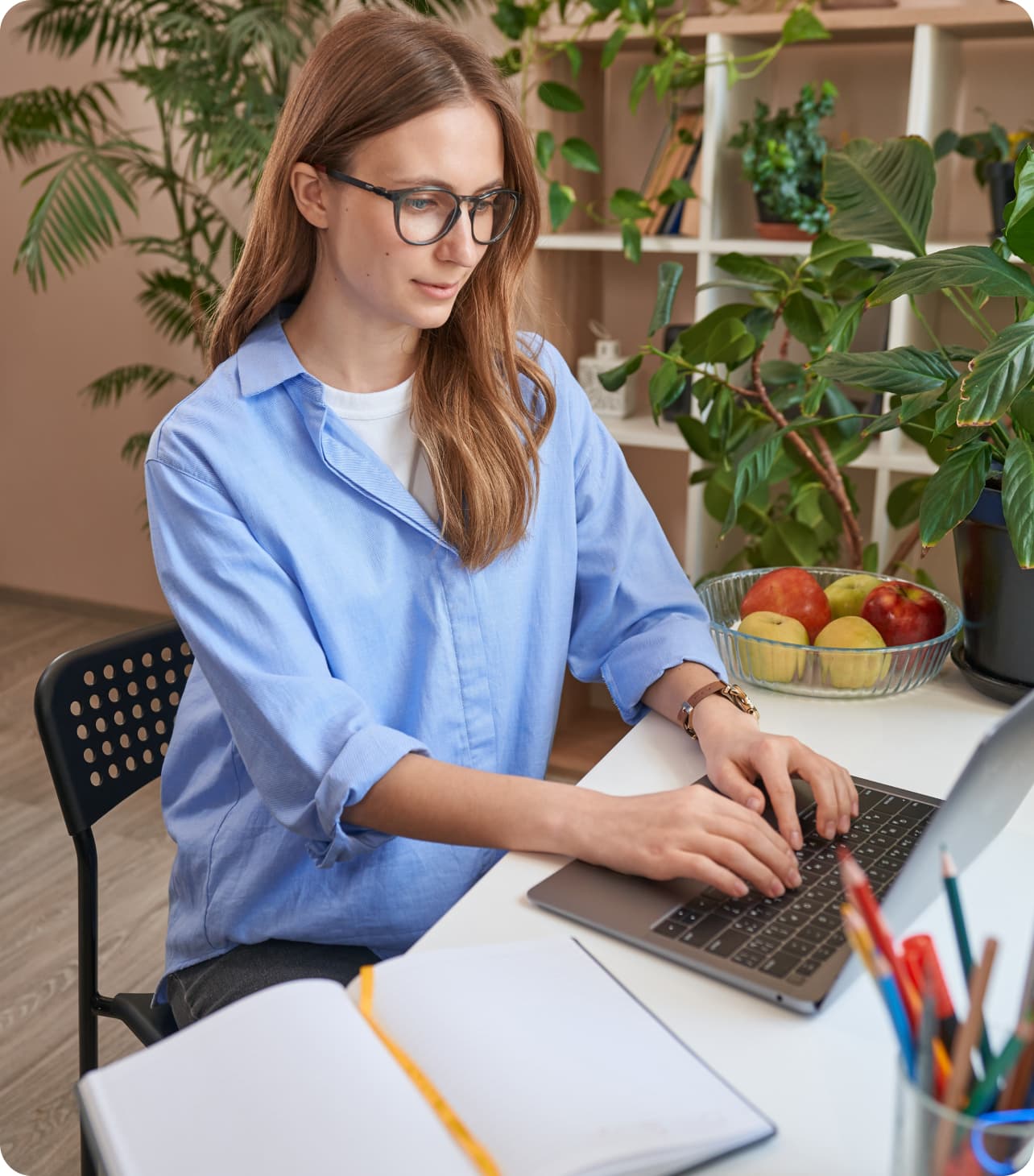 Writer refining a manuscript for clarity and international publication standards